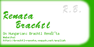 renata brachtl business card